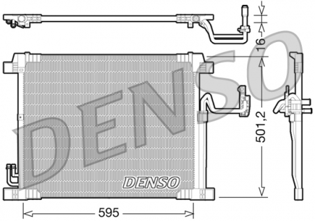Radiator AC condensator potrivit INFINITI FX 3.7/5.0 10.08- [2]