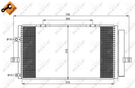 Radiator clima AC - Radiator AC condensator ROVER 75 (RJ) 1.8
