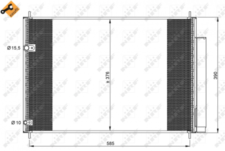 Radiator AC condensator TOYOTA AURIS 1.4 D-4D [2]
