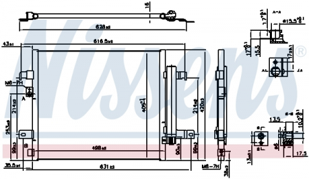 Radiator aer conditionat AC (cu uscator, aluminiu) potrivit ABARTH 124 SPIDER; FIAT 124 SPIDER 1.4 03.16- [2]