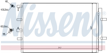 Radiator clima AC - Radiator aer conditionat AC (cu uscator, aluminiu) potrivit FORD TOURNEO CUSTOM V362, TRANSIT CUSTOM V362, TRANSIT V363 1.0H-2.2D 04.12-