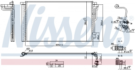Radiator clima AC - Radiator aer conditionat AC (cu uscator, aluminiu) potrivit HYUNDAI ELANTRA VI, I30 1.4/1.6/2.0 10.15-
