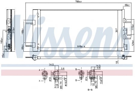 Radiator aer conditionat AC cu uscator potrivit BMW Seria 1 (F40), 2 (F45), 2 GRAN COUPE (F44), 2 GRAN TOURER (F46), X1 (F48), X2 (F39); MINI COUNTRYMAN (F60) 1.5D/2.0/2.0D 11.13- [2]