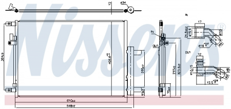 Radiator clima AC - Radiator aer conditionat AC cu uscator potrivit JEEP COMPASS 2.0D 03.17-