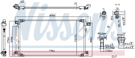 Radiator clima AC - Radiator aer conditionat AC cu uscator potrivit SUZUKI SWACE; TOYOTA C-HR, COROLLA 1.8H 10.16-