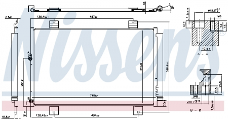 Radiator aer conditionat AC cu uscator potrivit TOYOTA HIGHLANDER / KLUGER 3.5 05.07-02.14 [2]