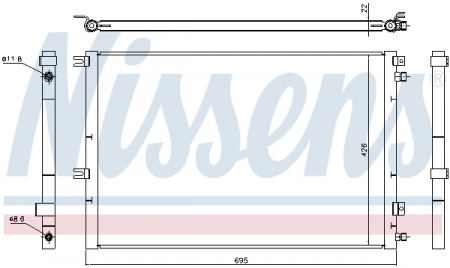Radiator aer conditionat AC potrivit IVECO DAILY IV, DAILY V 2.3D 05.06-02.14 [2]