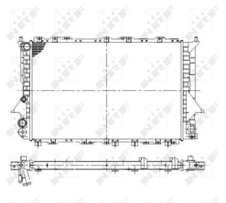 Radiator apa - Radiator apa racire motor AUDI 100, A6 1.8-2.5D intre 1990-1997