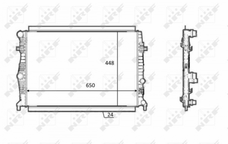 Radiator apa - Radiator apa racire motor AUDI A3; SEAT LEON, LEON SC, LEON ST; SKODA OCTAVIA III; VW GOLF SPORTSVAN, GOLF VII 1.0-1.4CNG dupa 2012
