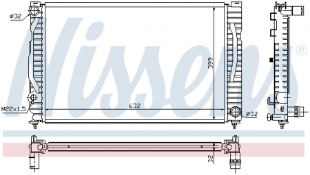 Radiator apa - Radiator apa racire motor AUDI A4 2.6/2.8 intre 1995-2001