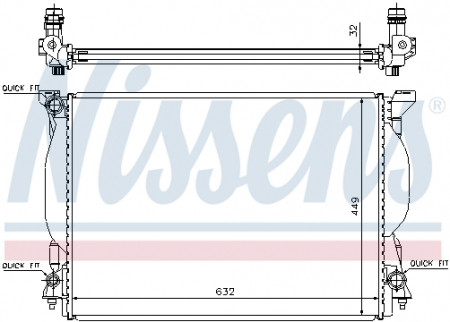 Radiator apa - Radiator apa racire motor AUDI A4, A6 3.0/3.2 intre 2000-2009