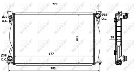 Radiator apa - Radiator apa racire motor AUDI A6, A6 ALLROAD 2.7D/3.0D intre 2004-2011