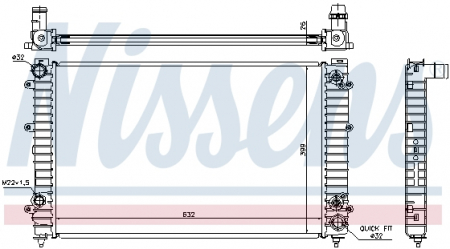 Radiator apa - Radiator apa racire motor AUDI A8 2.8/4.2 intre 1994-2002