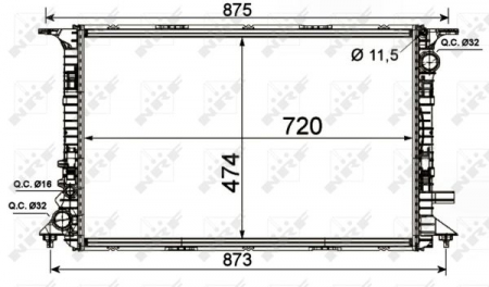 Radiator apa - Radiator apa racire motor AUDI A8 4.0-6.3 intre 2009-2018