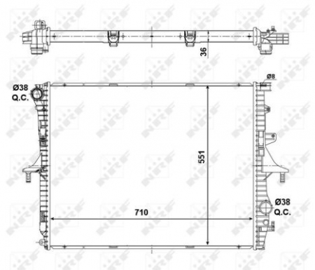 Radiator apa - Radiator apa racire motor AUDI Q7; PORSCHE CAYENNE; VW TOUAREG 2.5D-6.0 intre 2002-2015