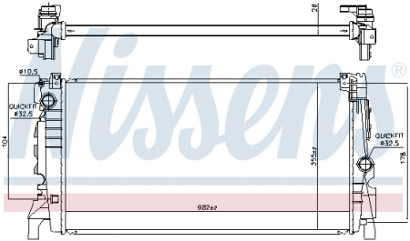 Radiator apa - Radiator apa racire motor BMW Seria 2 (F45); MINI COUNTRYMAN (F60) 1.5H dupa 2014