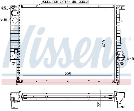 Radiator apa - Radiator apa racire motor BMW Seria 3 (E36) 2.0/2.5/2.8 intre 1990-1999