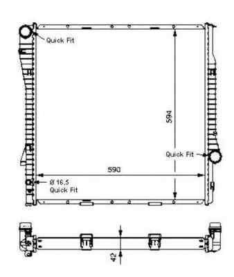 Radiator apa - Radiator apa racire motor BMW X5 (E53) NRF 55328