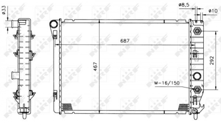 Radiator apa - Radiator apa racire motor CHEVROLET CORVETTE 5.7 dupa 199709.04