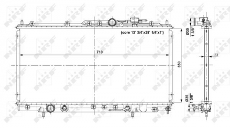 Radiator apa - Radiator apa racire motor CHRYSLER SEBRING 2.0/2.4/2.7 intre 2001-2007