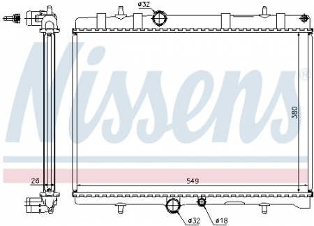 Radiator apa - Radiator apa racire motor CITROEN C4, C4 I, XSARA; PEUGEOT 307, 307 CC, 307 SW 2.0/2.0D intre 2000-2010