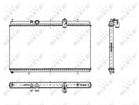 Radiator apa - Radiator apa racire motor CITROEN C5 II, C5 III, C6; PEUGEOT 407, 407 SW 3.0 dupa 2004