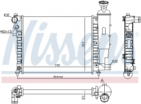Radiator apa - Radiator apa racire motor CITROEN SAXO; PEUGEOT 106 II 1.0-1.6 intre 1996-2004