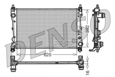Radiator apa - Radiator apa racire motor FIAT DOBLO 1.3D/1.4 dupa 2010