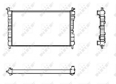 Radiator apa - Radiator apa racire motor FIAT PALIO, SIENA, STRADA 1.2/1.4 dupa 1996