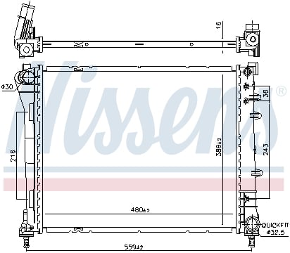 Radiator apa - Radiator apa racire motor FIAT PANDA 0.9/0.9CNG dupa 2012