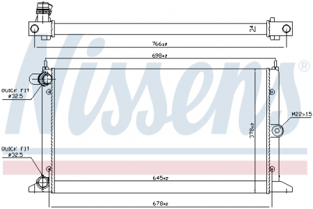 Radiator apa - Radiator apa racire motor FORD GALAXY; SEAT ALHAMBRA; VW SHARAN 1.8-2.0LPG intre 1995-2010