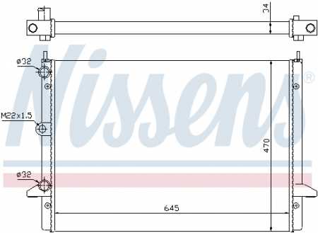 Radiator apa - Radiator apa racire motor FORD GALAXY; VW SHARAN 2.3/2.8 intre 1995-2006