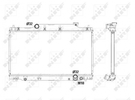 Radiator apa - Radiator apa racire motor HONDA CIVIC VII 2.0 intre 2001-2005