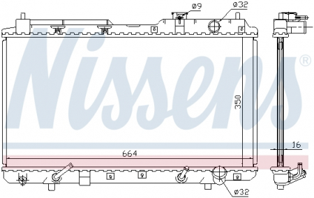 Radiator apa - Radiator apa racire motor HONDA CR-V I 2.0 intre 1995-2002