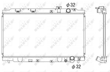 Radiator apa - Radiator apa racire motor HONDA INTEGRA 1.8 intre 1997-2001