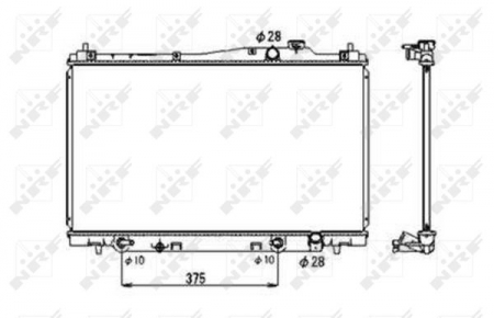 Radiator apa - Radiator apa racire motor HONDA STREAM 1.7 intre 2001-2006