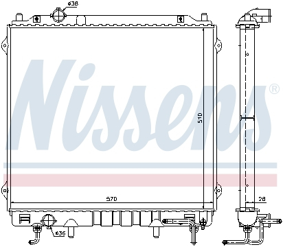 Radiator apa - Radiator apa racire motor HYUNDAI TERRACAN 2.9D intre 2001-2006