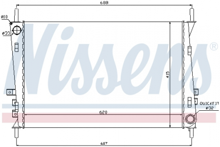 Radiator apa - Radiator apa racire motor JAGUAR X-tip 2.0D-3.0 intre 2001-2009