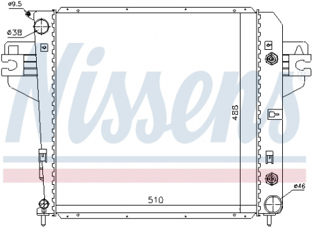 Radiator apa - Radiator apa racire motor JEEP CHEROKEE 3.7 intre 2001-2008