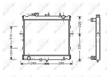Radiator apa - Radiator apa racire motor KIA RETONA, SPORTAGE 2.0 intre 1994-2003