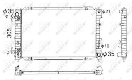 Radiator apa - Radiator apa racire motor MAZDA TRIBUTE 2.0 intre 2000-2008