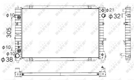Radiator apa - Radiator apa racire motor MAZDA TRIBUTE 3.0 intre 2000-2008
