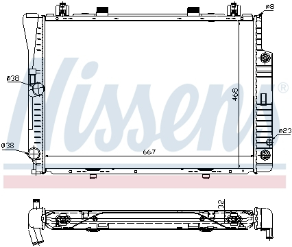 Radiator apa - Radiator apa racire motor Mercedes Clasa S (W140) 2.8/3.2 intre 1991-1998