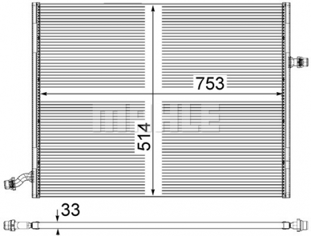 Radiator apa - Radiator apa racire motor MERCEDES CLS (C257), E (A238), E ALL-TERRAIN (S213), E (C238), E T-MODEL (S213), E (W213), EQC (N293), GLC (C253), GLC (X253), MARCO POLO CAMPER (W447), S (A217) 2.0 dupa 201