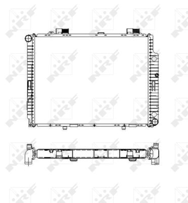 Radiator apa - Radiator apa racire motor MERCEDES E T-MODEL (S210), E (VF210), E (W210) 2.7D/3.2D intre 1999-2003