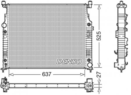 Radiator apa - Radiator apa racire motor MERCEDES GL (X164), M (W164), R (W251, V251) 3.0D-5.5 intre 2005-2014