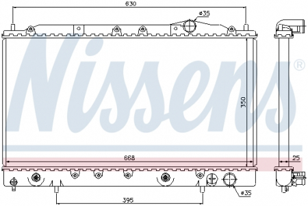 Radiator apa - Radiator apa racire motor MITSUBISHI ECLIPSE I 2.0 intre 1991-1995