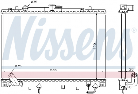 Radiator apa - Radiator apa racire motor MITSUBISHI PAJERO SPORT I 3.0 dupa 1998