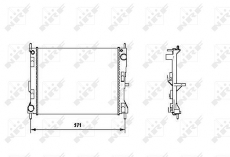 Radiator apa - Radiator apa racire motor NISSAN MICRA III; RENAULT CLIO, CLIO III, MODUS 1.2-1.5D dupa 2003