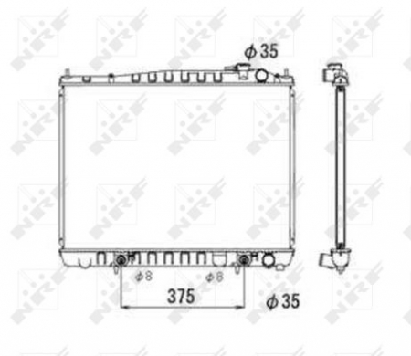 Radiator apa - Radiator apa racire motor NISSAN PATHFINDER II 3.3 intre 1997-2004